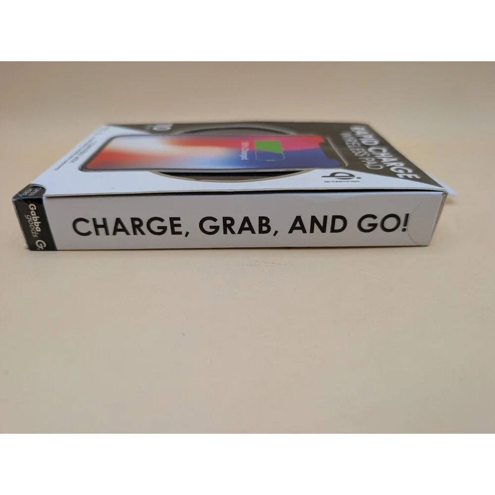 Gabba Goods 10W Qi Wireless Charging Pad Rose Gold Apple Samsung Fast Charge